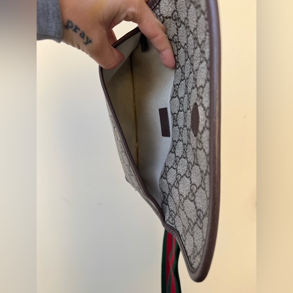 GUCCI MONOGRAM BELT BAG FANNY PACK CROSSBODY - Picture 7 of 8